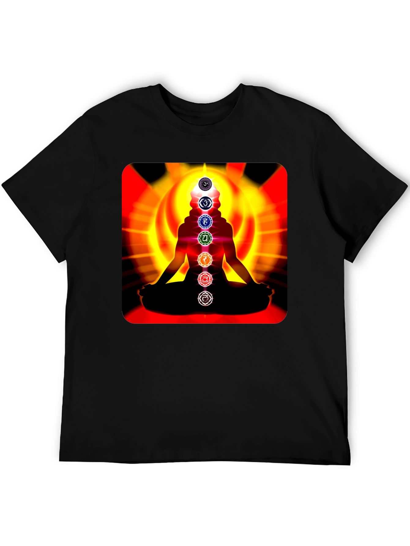 Chakra Meditation T-Shirt - Spiritual Design