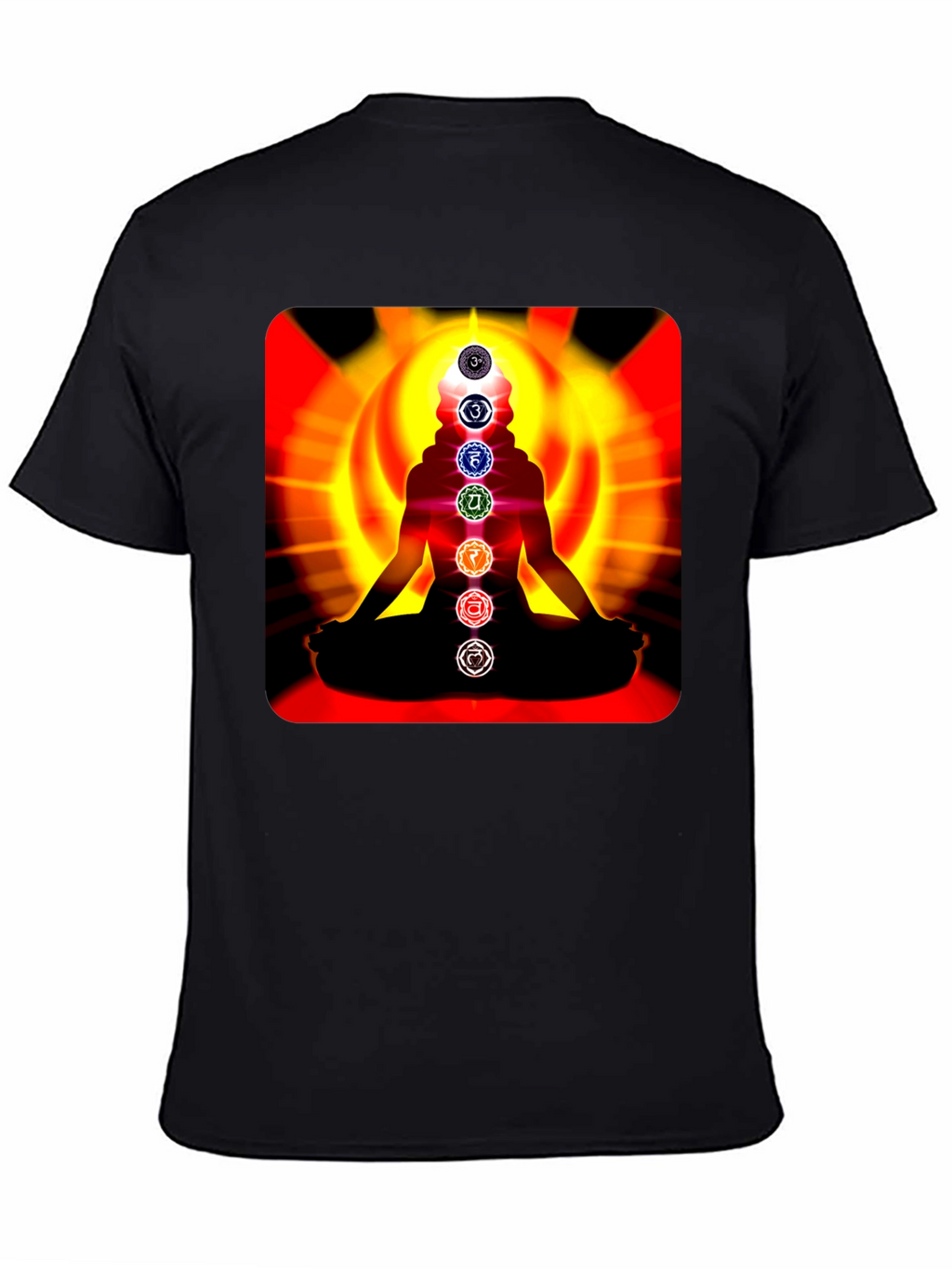 Chakra Meditation T-Shirt - Spiritual Design