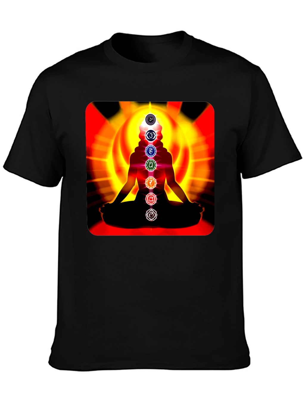 Chakra Meditation T-Shirt - Spiritual Design