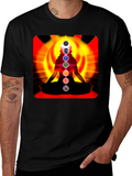 Chakra Meditation T-Shirt - Spiritual Design