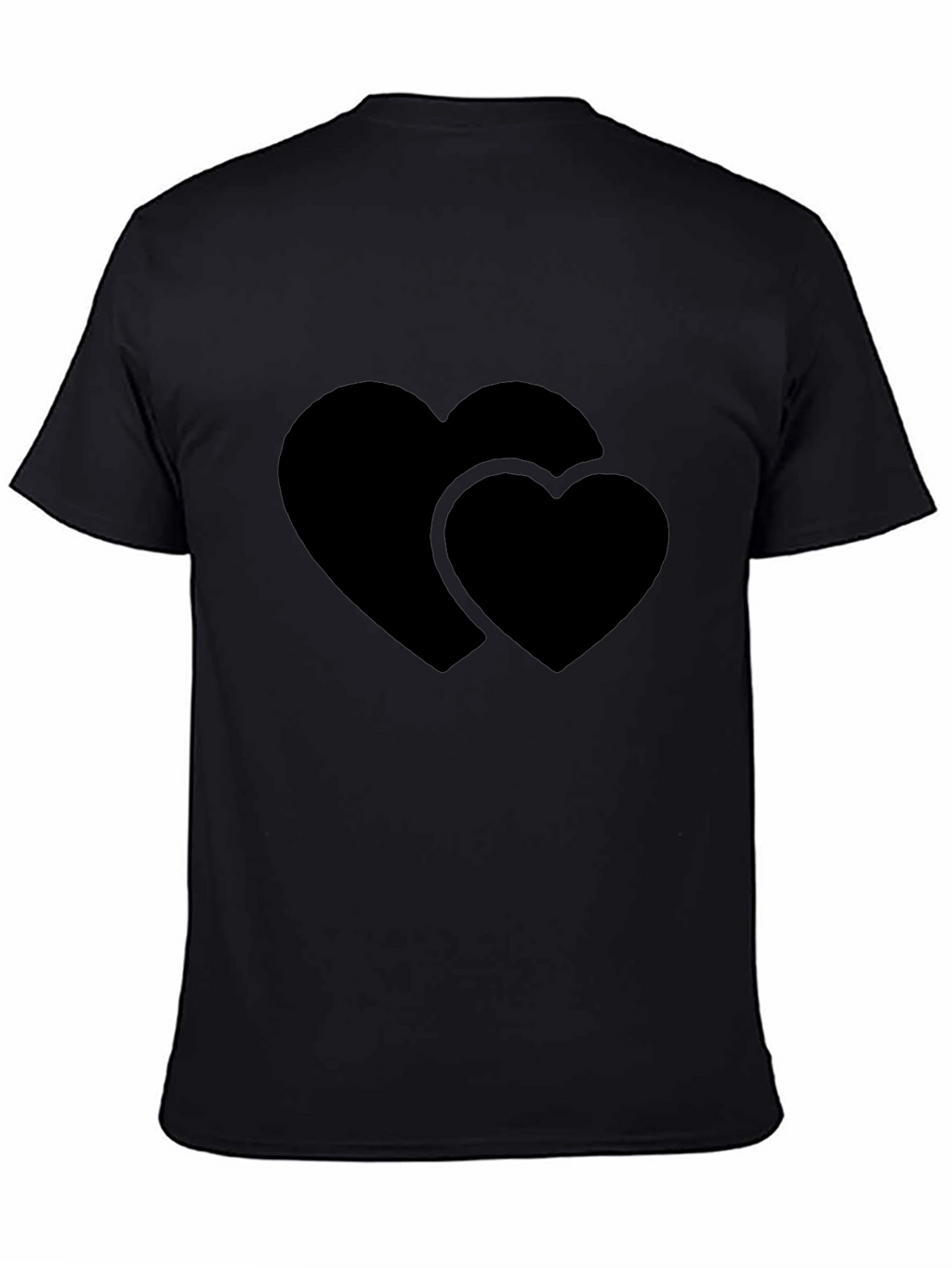 Heart to Heart Black T-Shirt