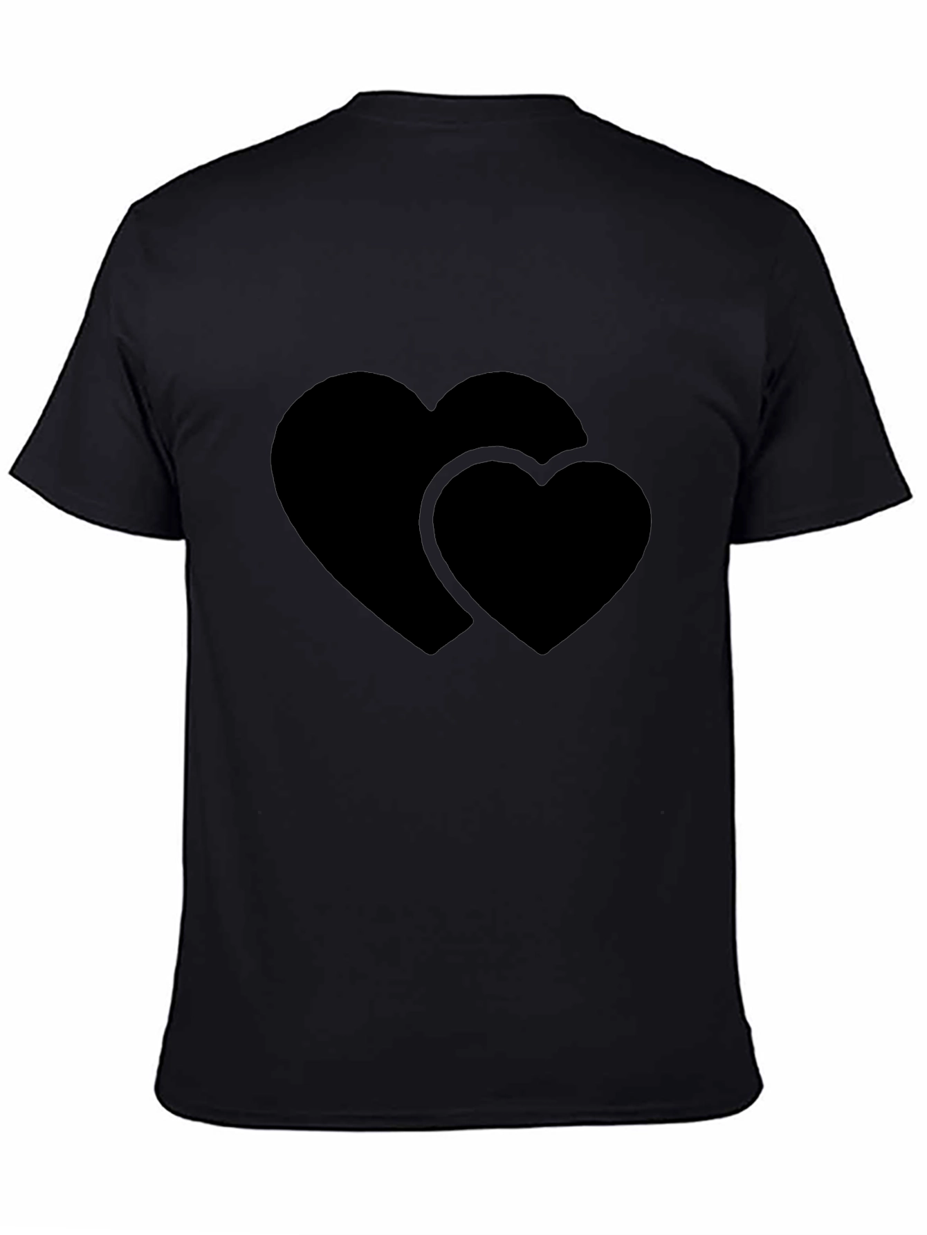 Heart to Heart Black T-Shirt