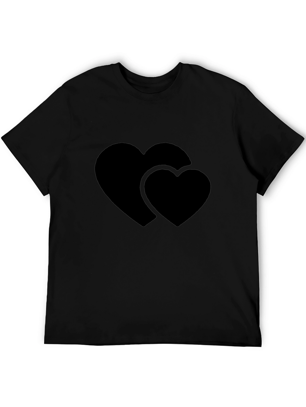 Heart to Heart Black T-Shirt