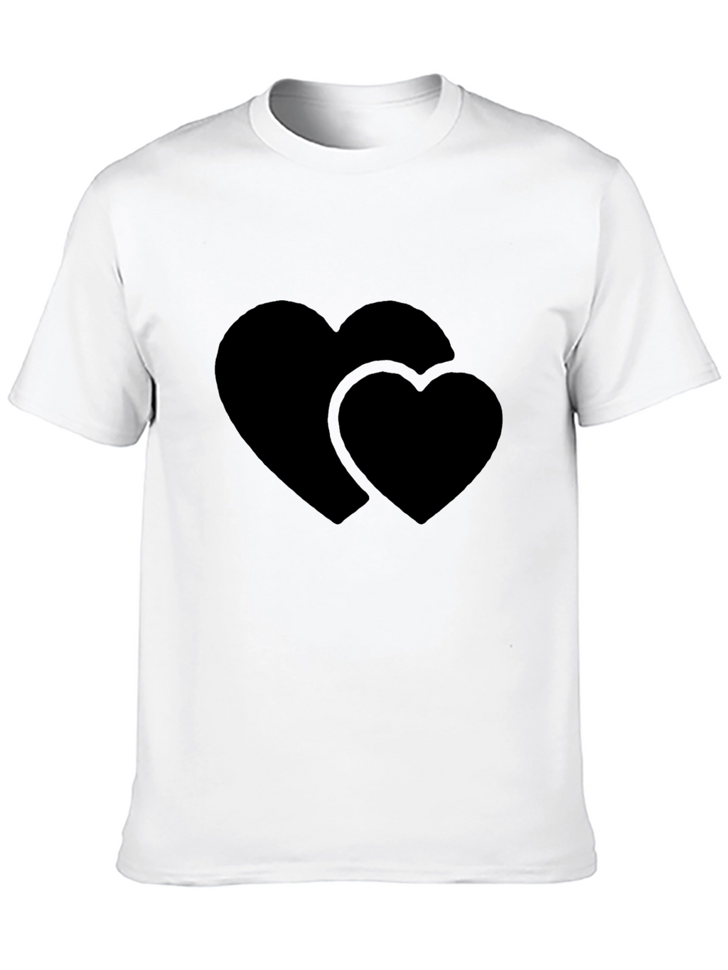 Heart to Heart Black T-Shirt