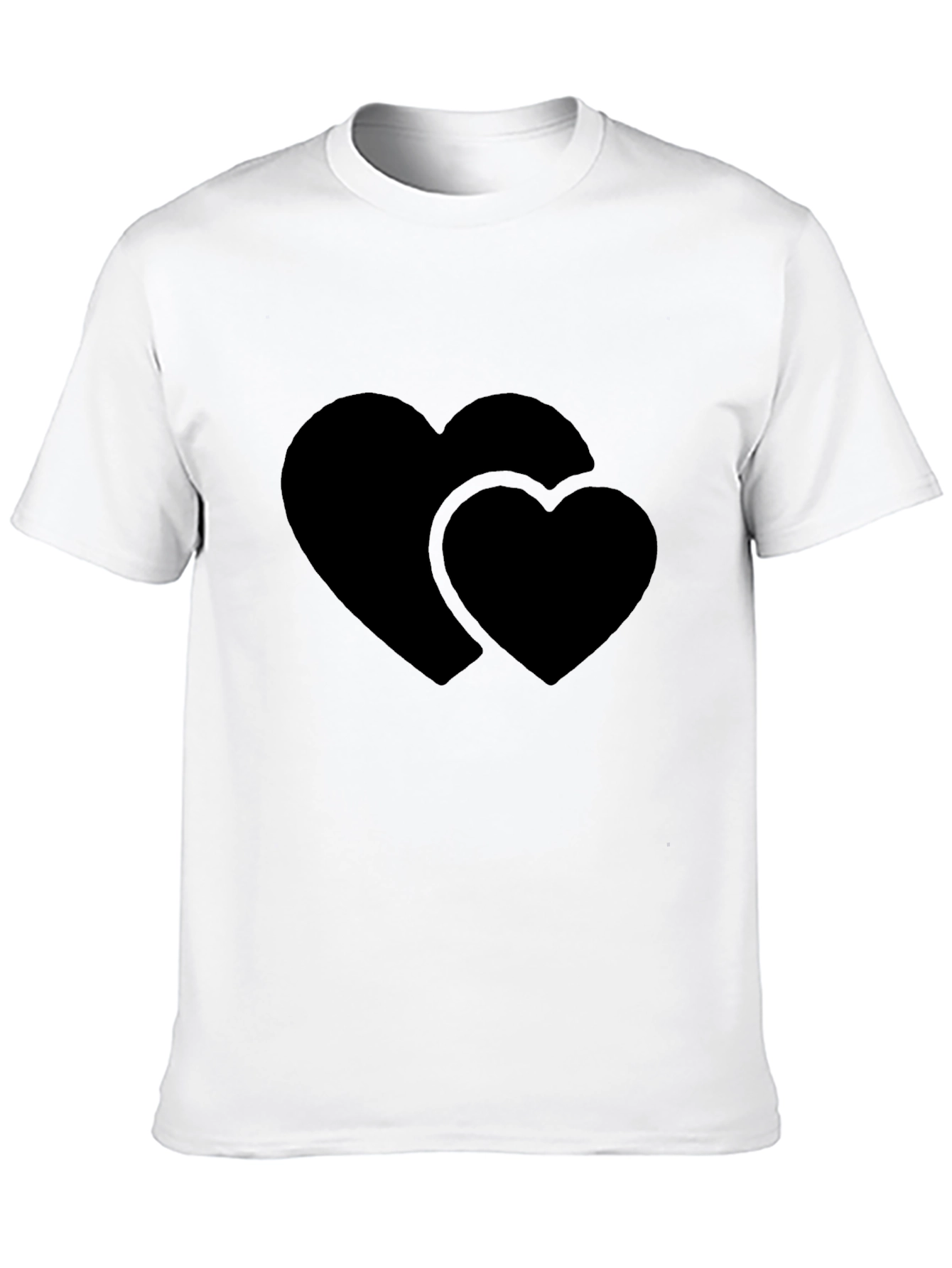 Heart to Heart Black T-Shirt