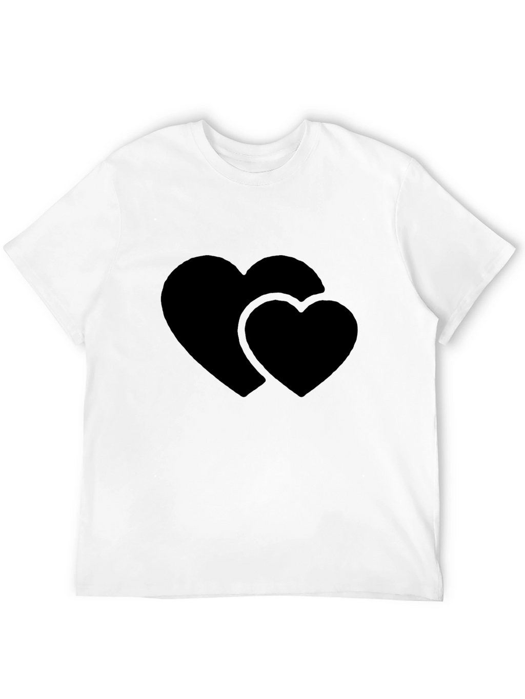 Heart to Heart Black T-Shirt