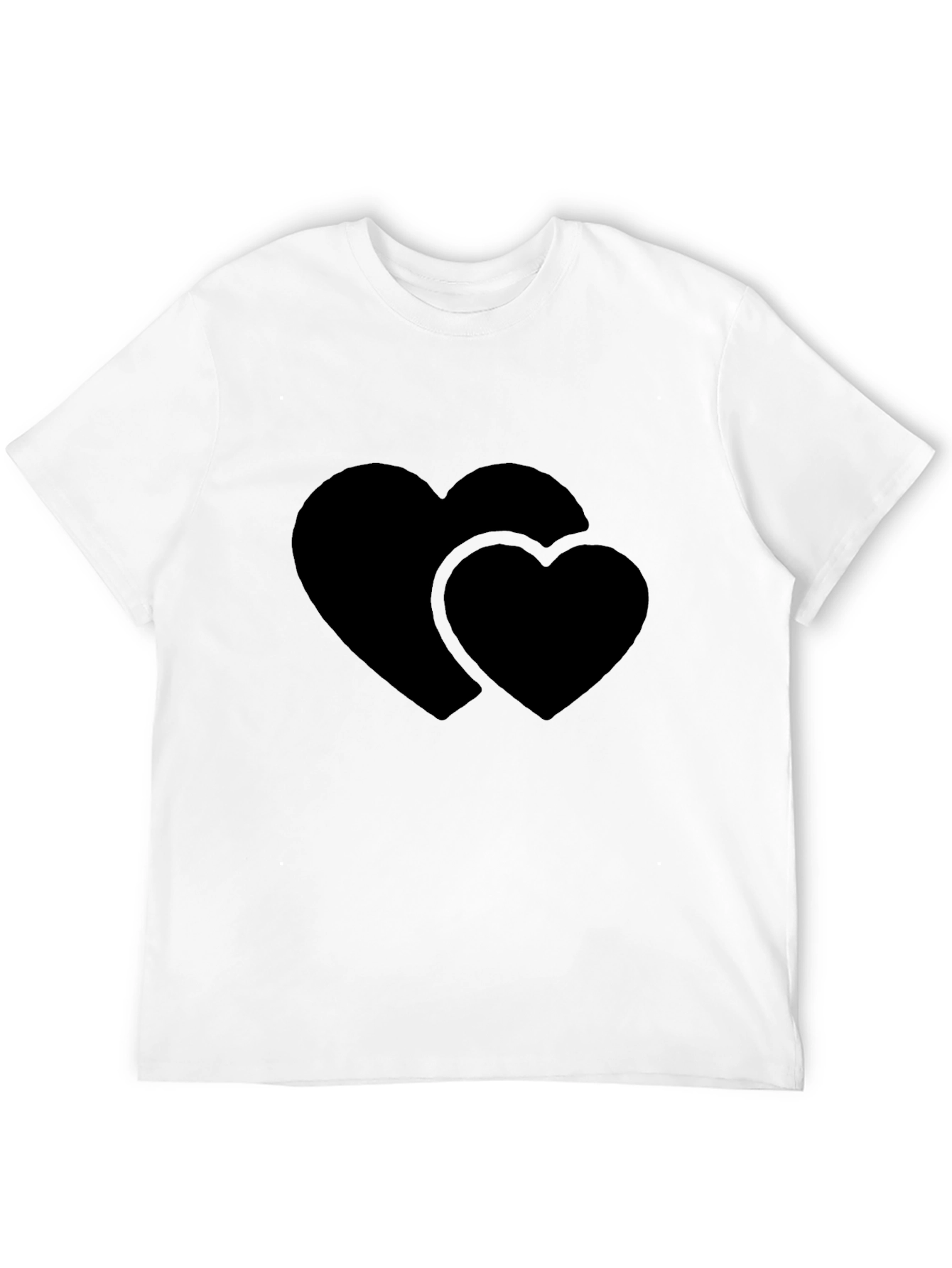 Heart to Heart Black T-Shirt