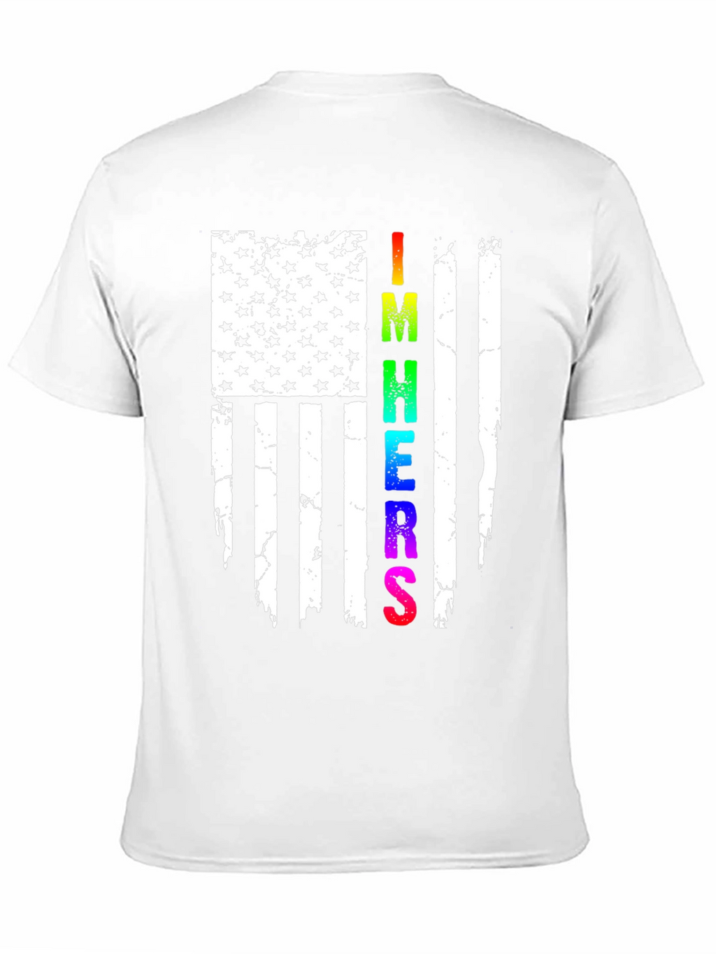 Im Here American Flag Graphic Tee