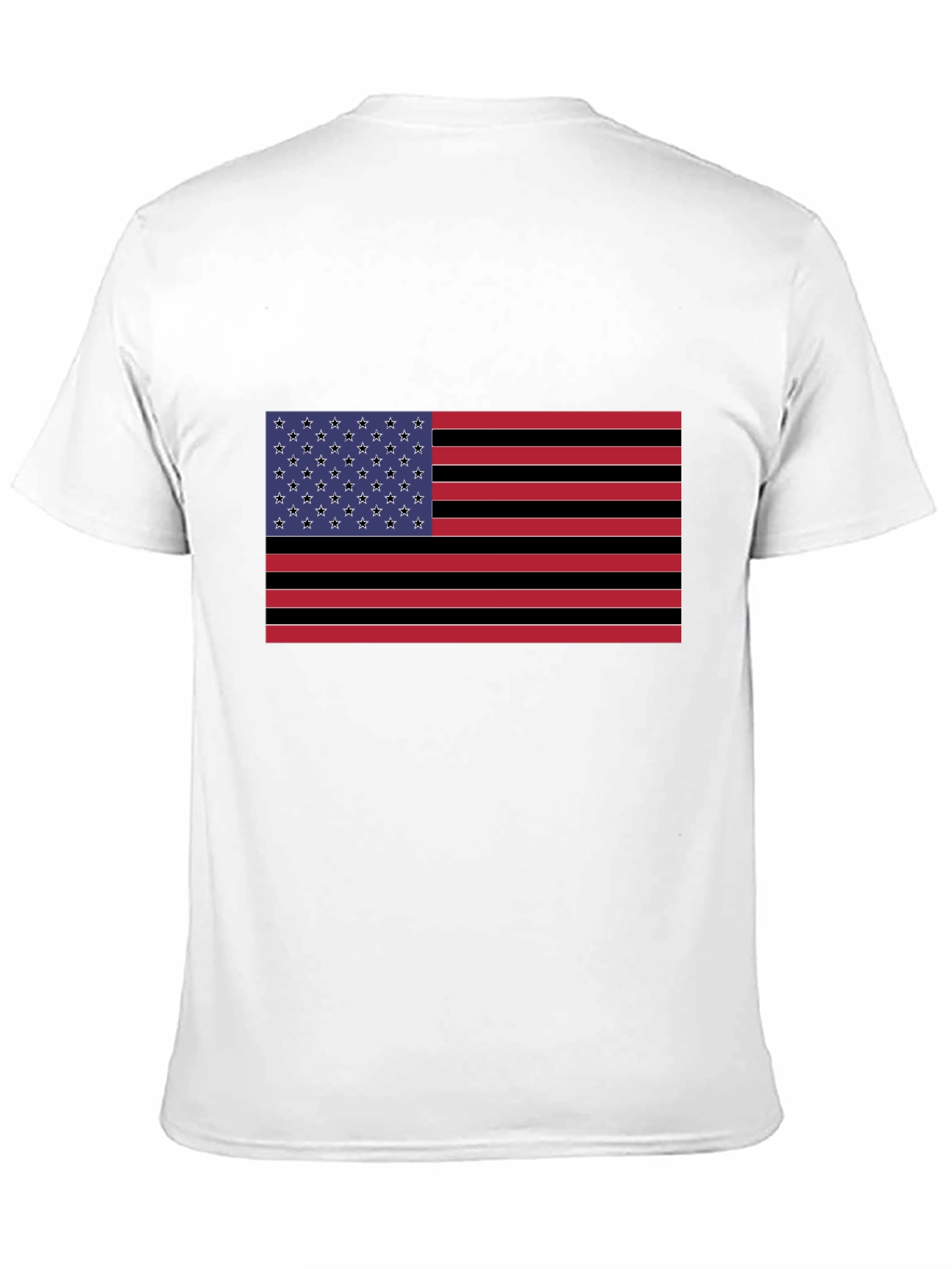 American Flag Graphic Black T-Shirt