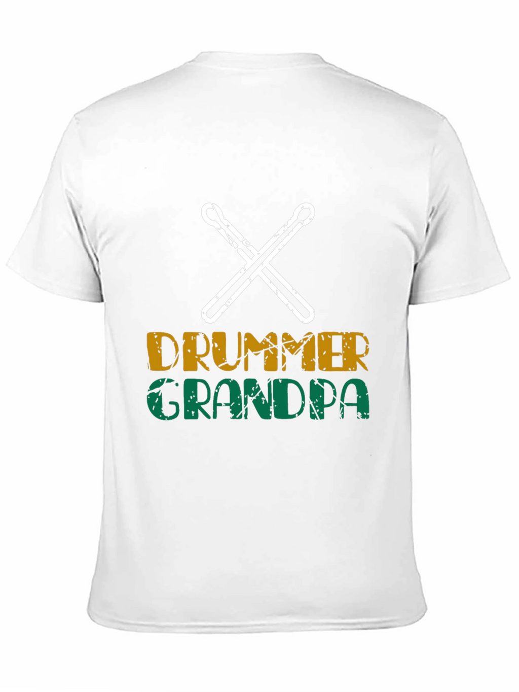 Drummer Grandpa Black T-Shirt
