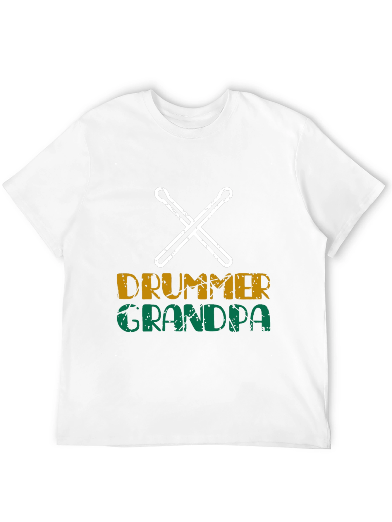 Drummer Grandpa Black T-Shirt