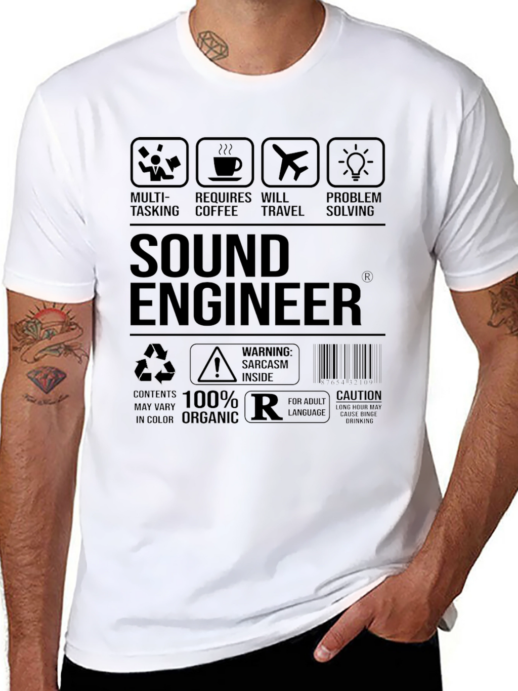 Sound Engineer Sarcasm Graphic T-Shirt