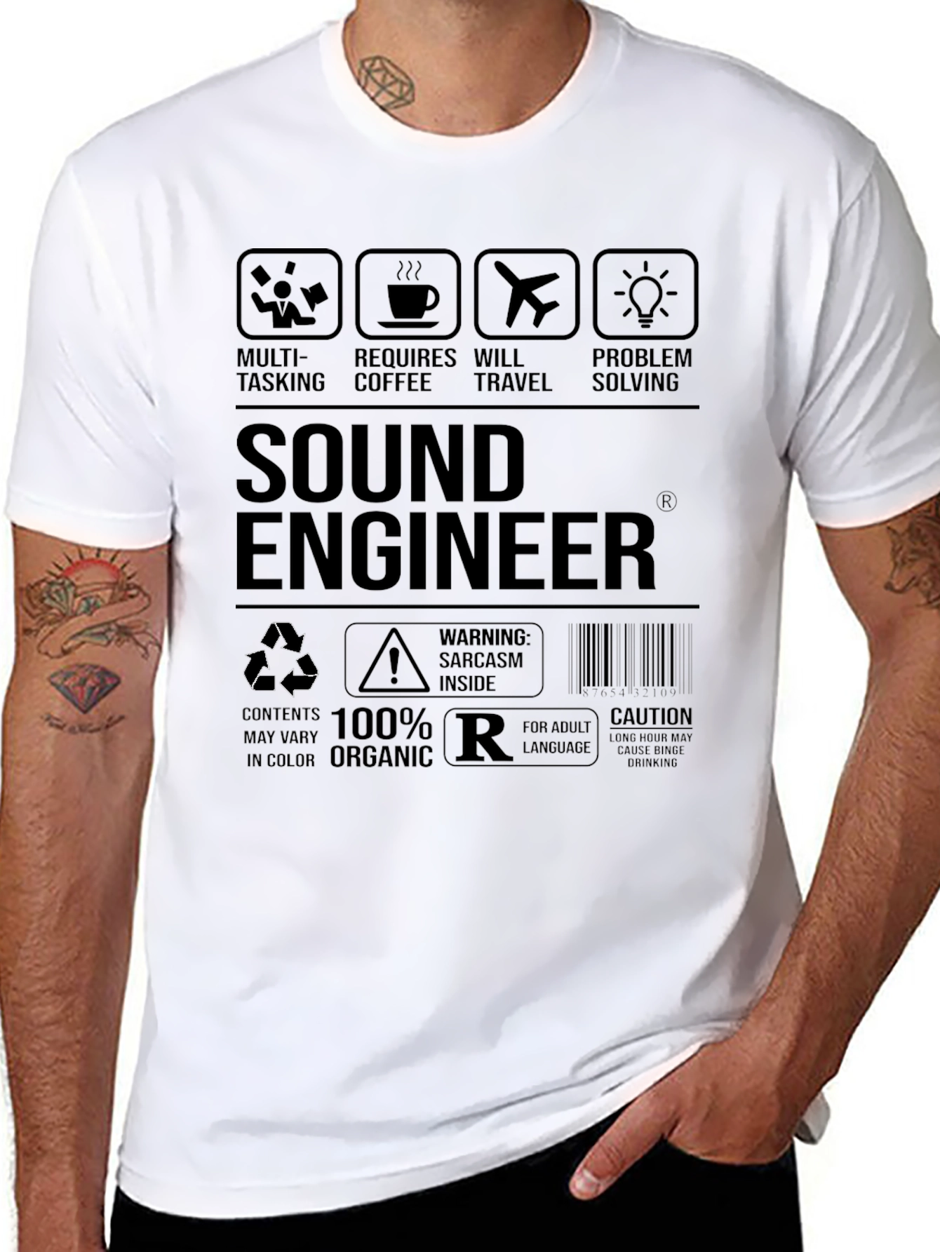 Sound Engineer Sarcasm Graphic T-Shirt