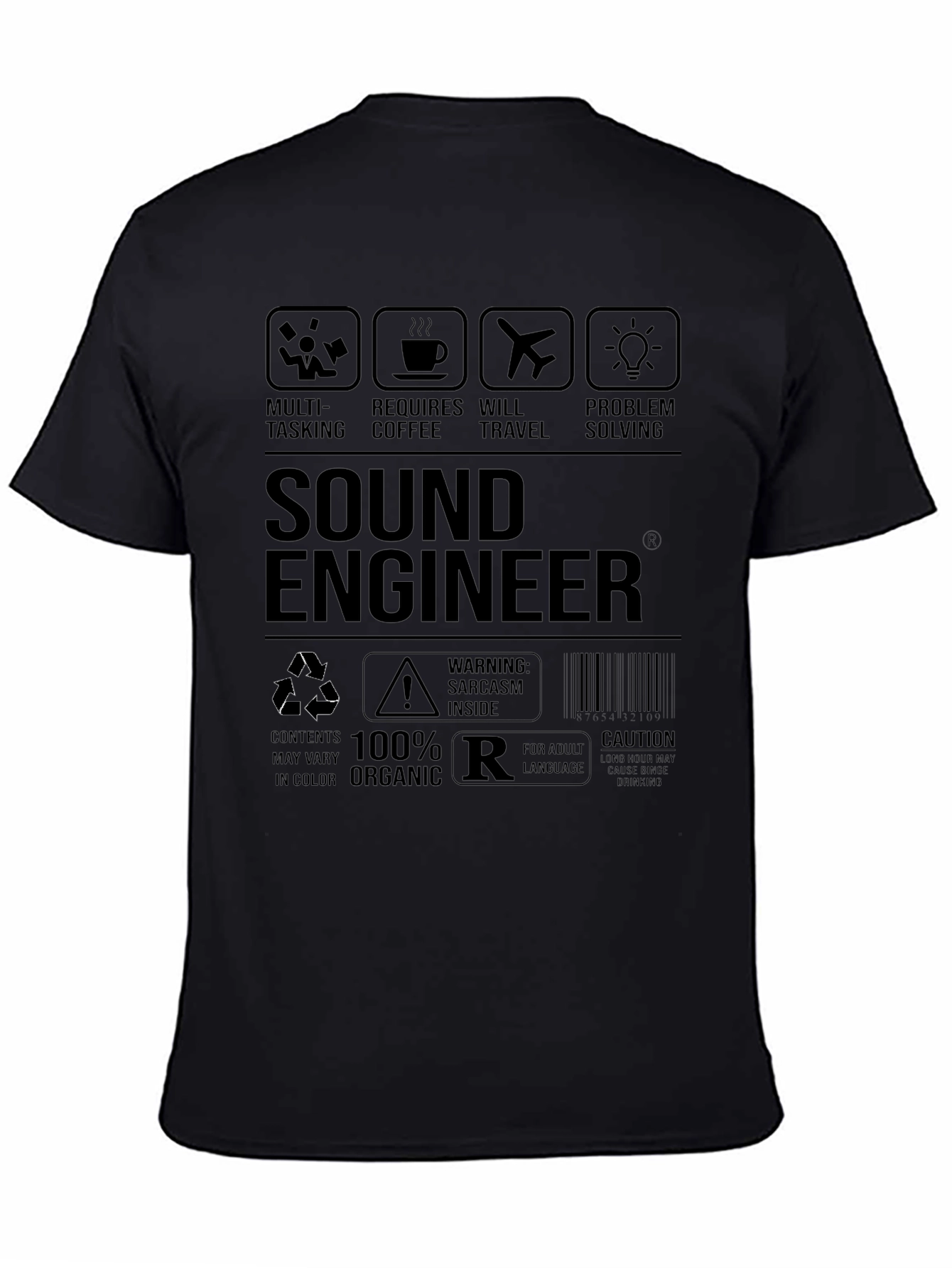 Sound Engineer Sarcasm Graphic T-Shirt