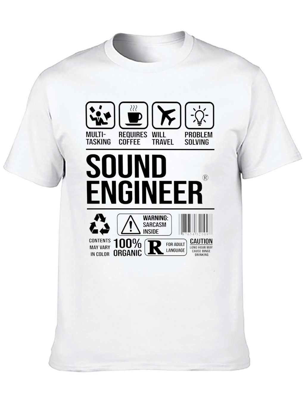 Sound Engineer Sarcasm Graphic T-Shirt