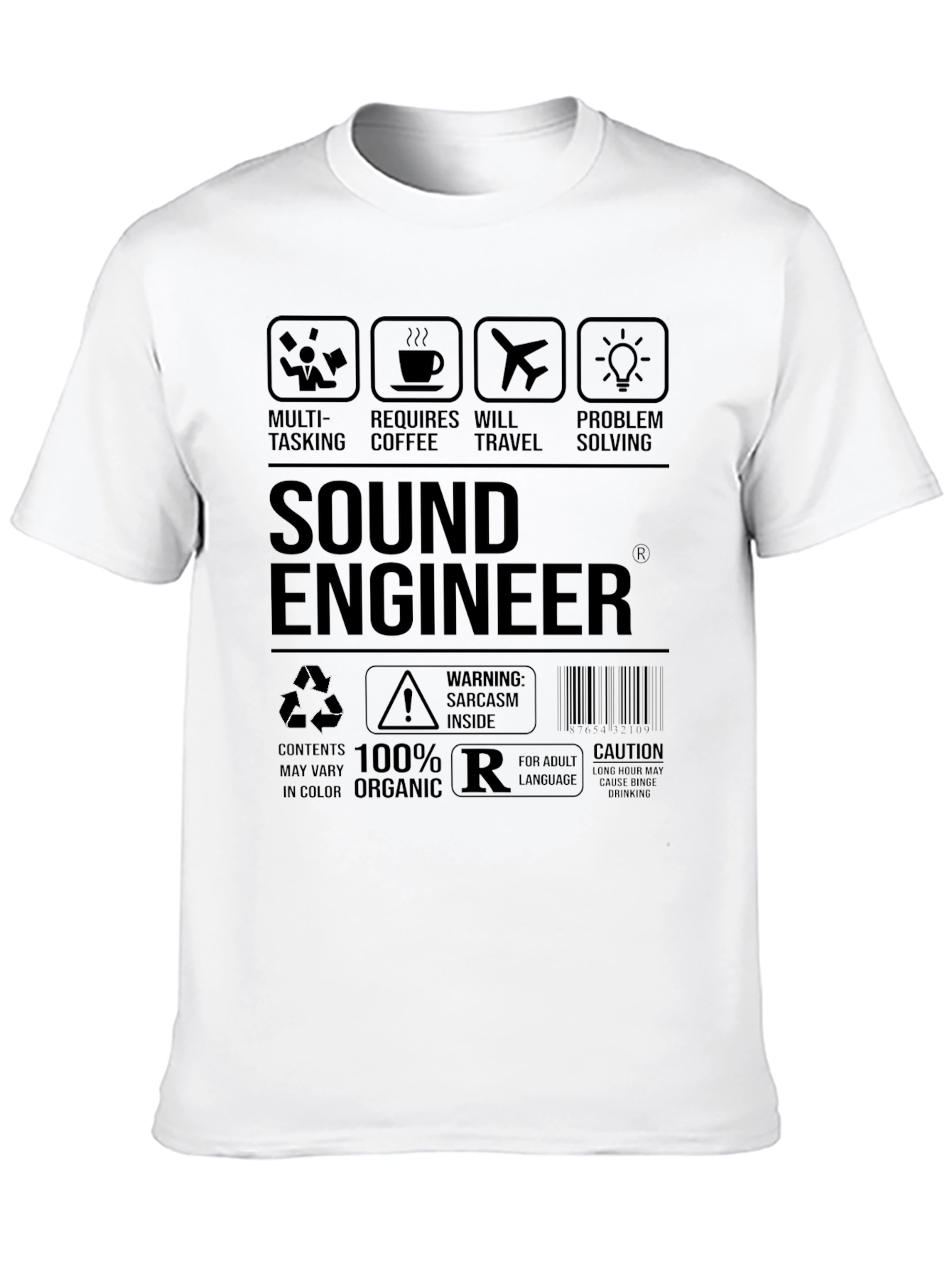 Sound Engineer Sarcasm Graphic T-Shirt