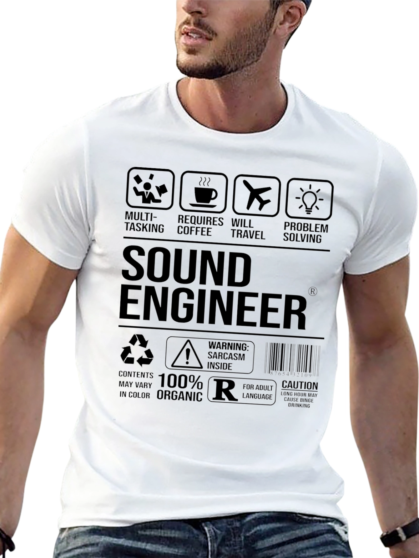 Sound Engineer Sarcasm Graphic T-Shirt