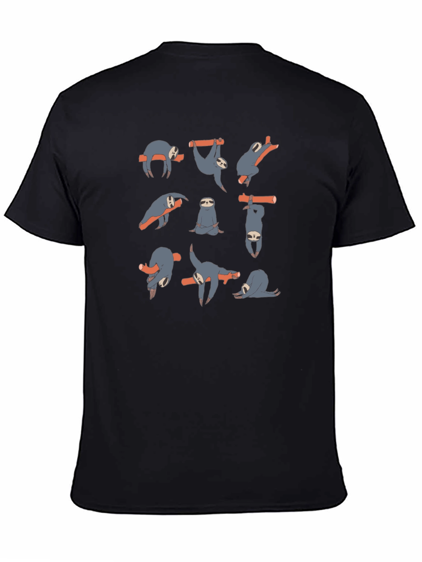 Yoga Sloth Graphic T-Shirt - Funny Lazy Animals Tee