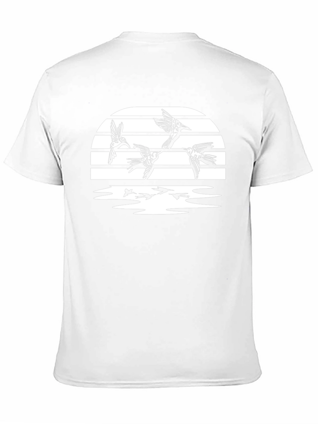 Birds in Flight Graphic T-Shirt - Black
