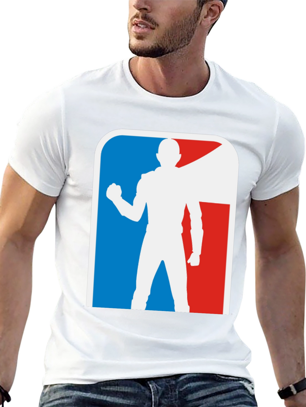 Superhero Silhouette Graphic T-Shirt