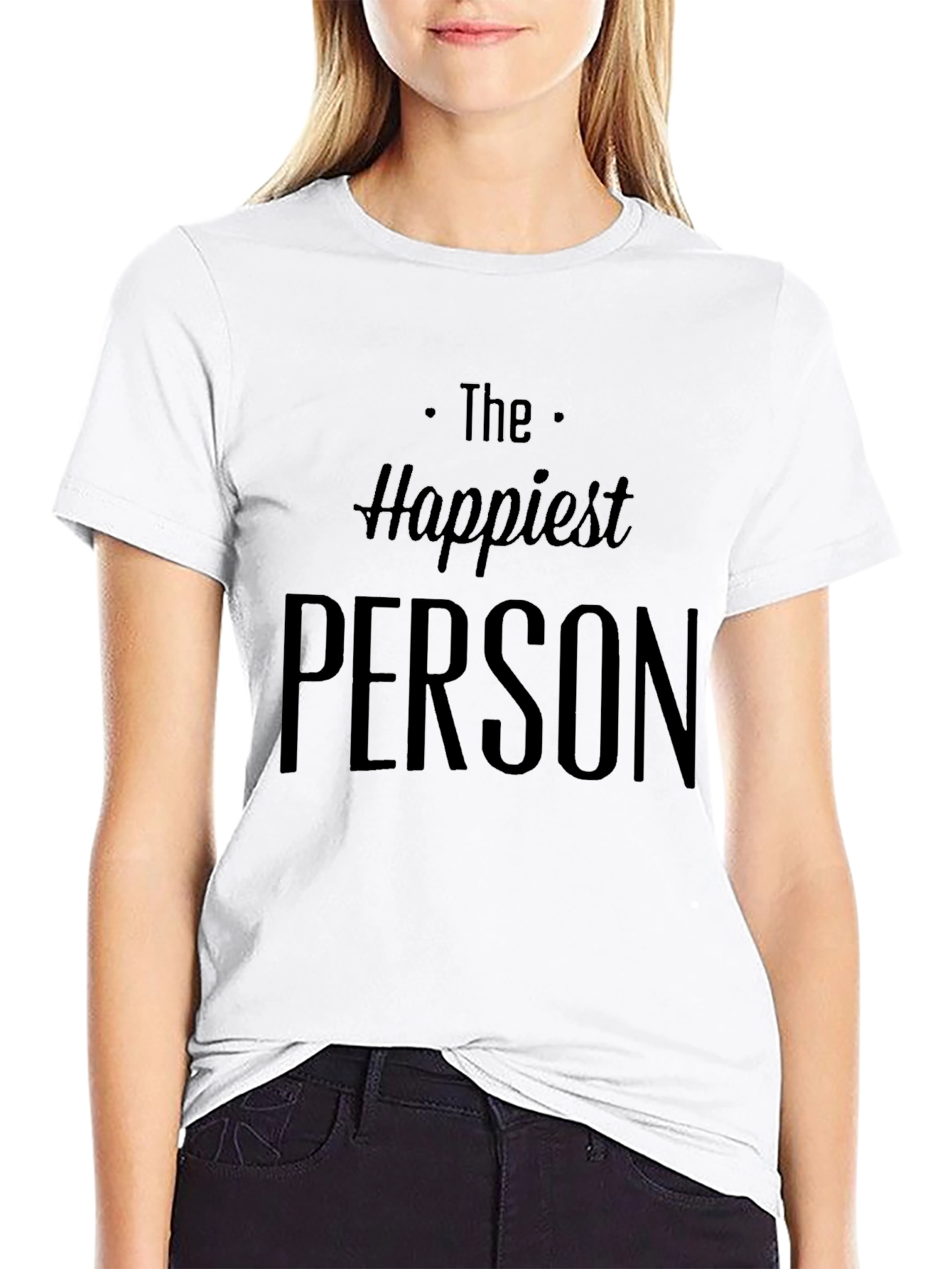 Happiest Person Graphic Tee - Casual Style