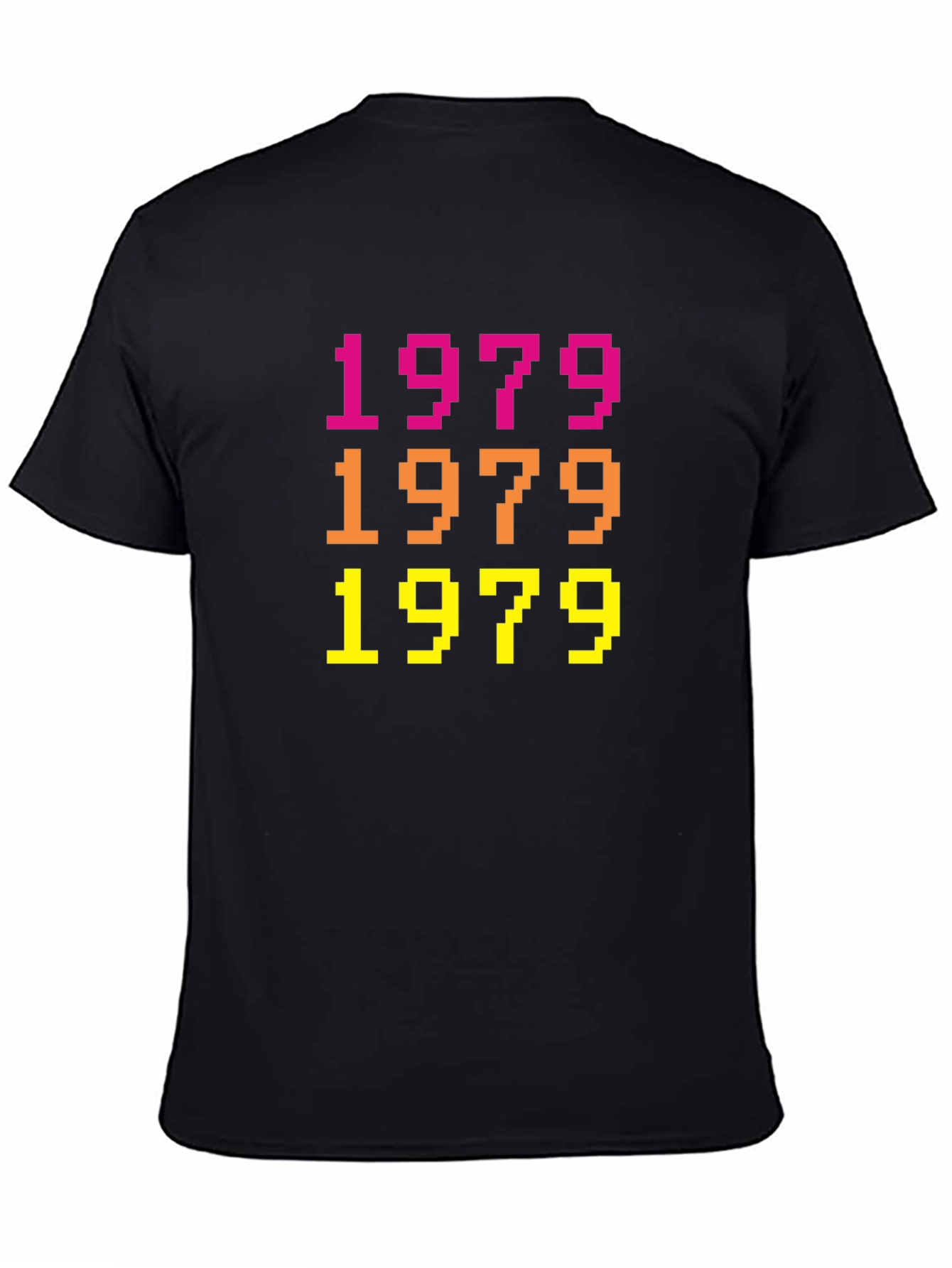 Retro 1979 Pixel Art Black T-Shirt
