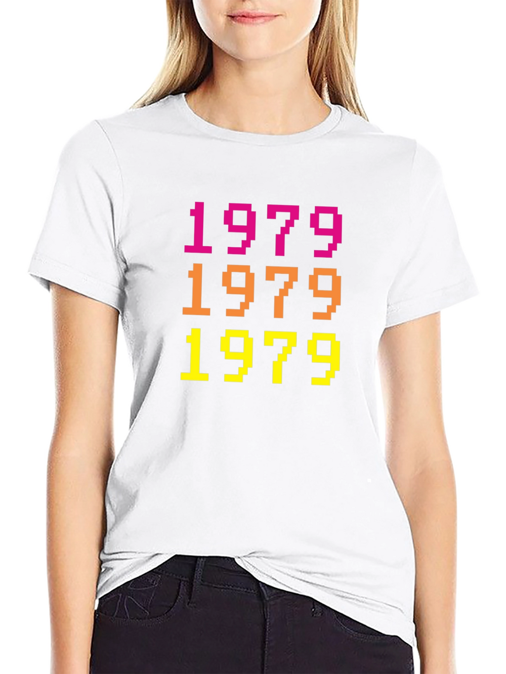 Retro 1979 Pixel Art Black T-Shirt
