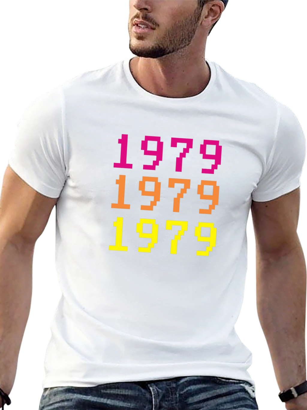 Retro 1979 Pixel Art Black T-Shirt