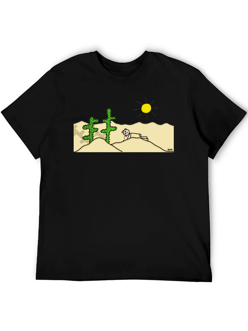 Funny Desert Cartoon Graphic T-Shirt