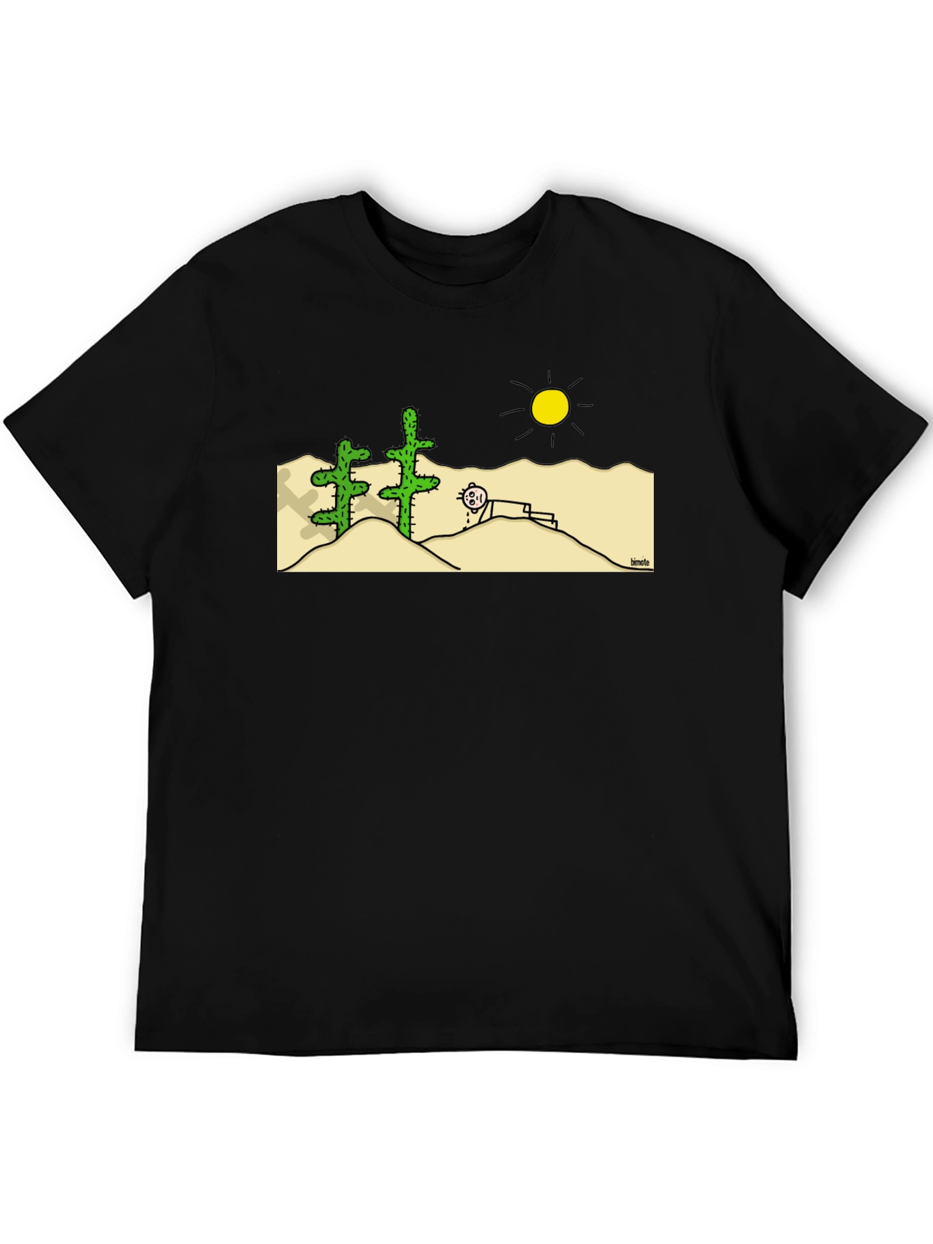 Funny Desert Cartoon Graphic T-Shirt
