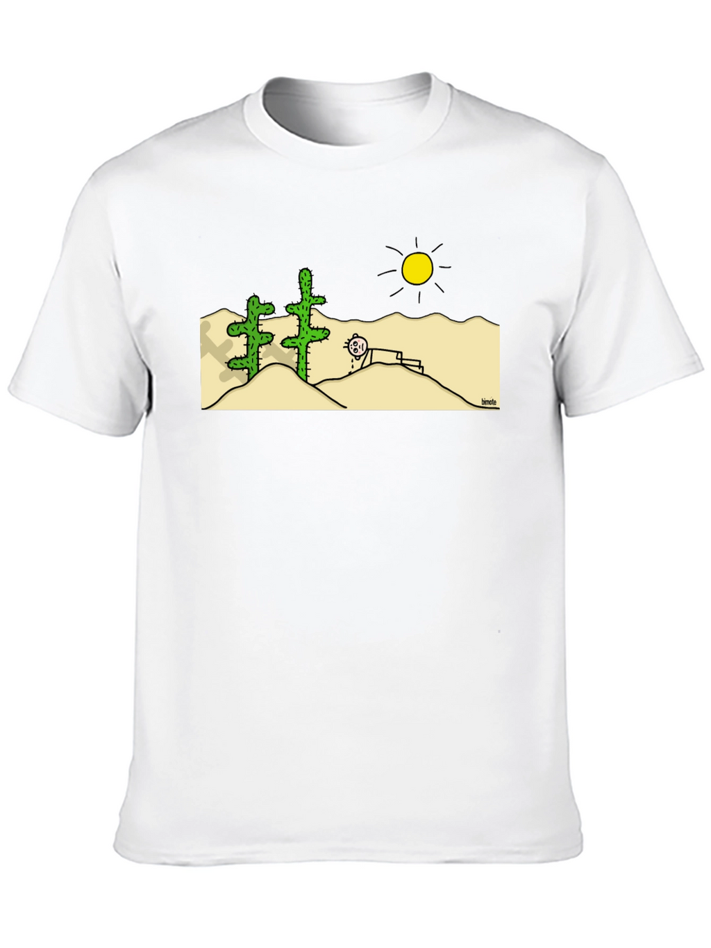 Funny Desert Cartoon Graphic T-Shirt