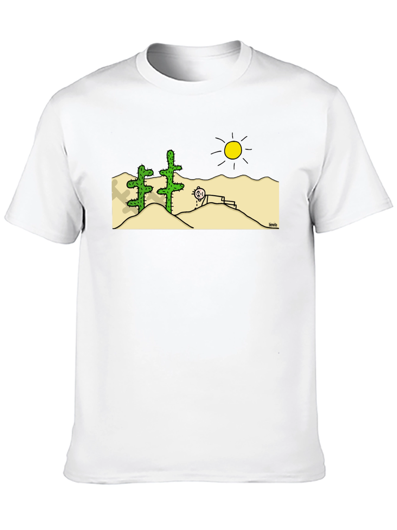 Funny Desert Cartoon Graphic T-Shirt