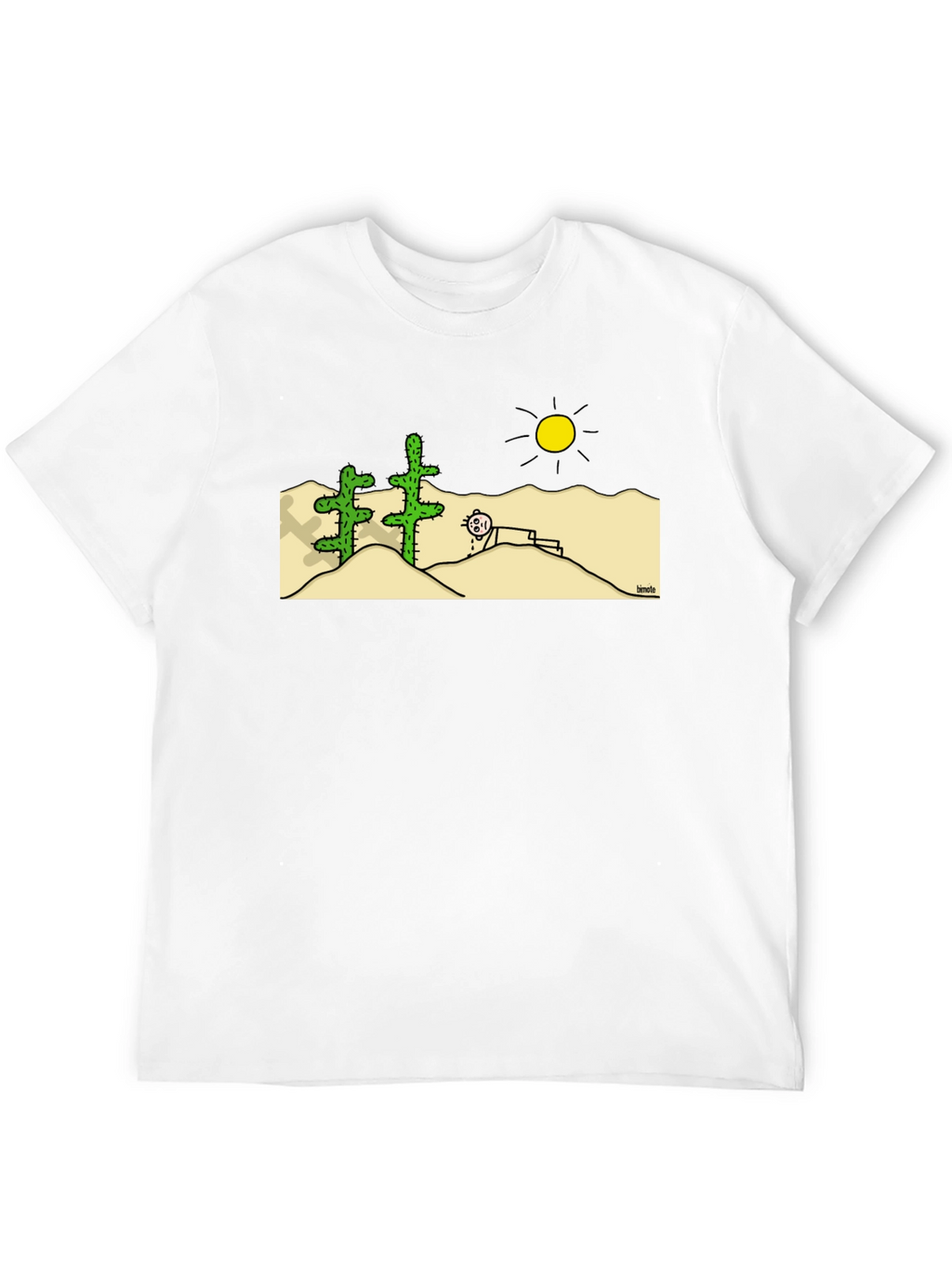 Funny Desert Cartoon Graphic T-Shirt