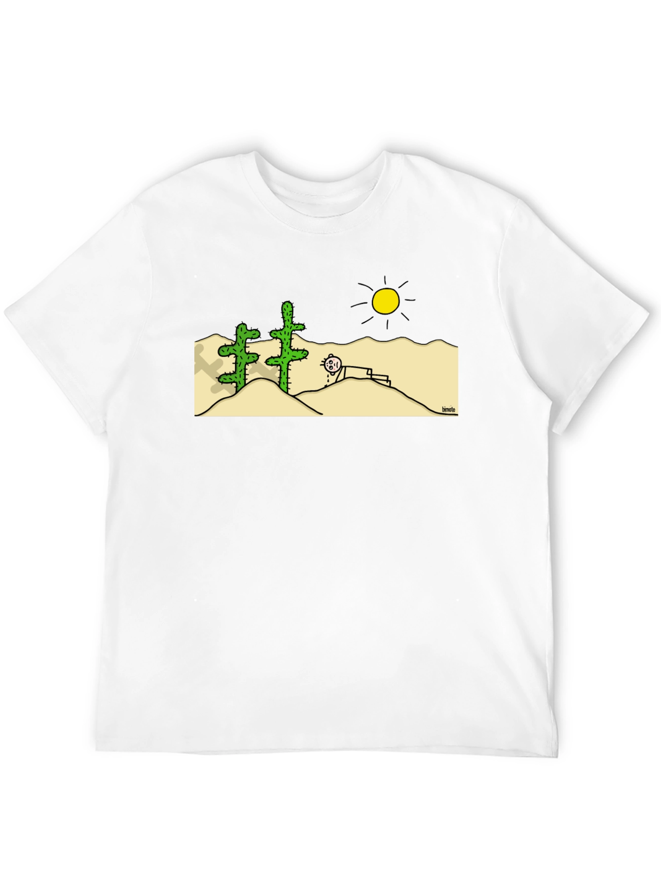 Funny Desert Cartoon Graphic T-Shirt