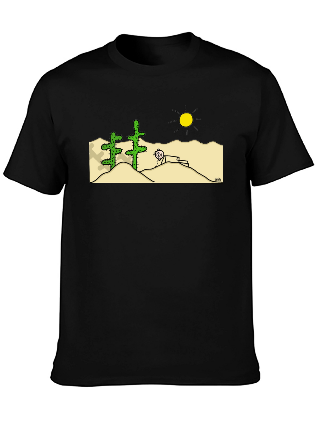 Funny Desert Cartoon Graphic T-Shirt