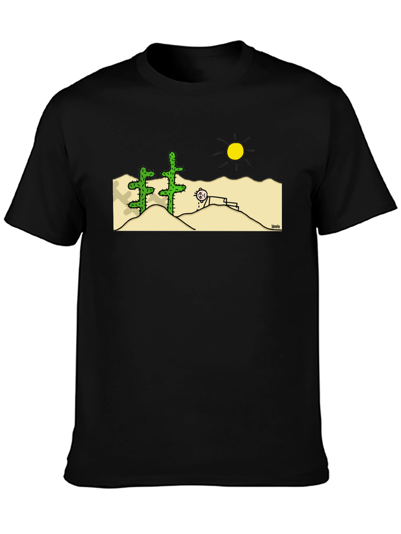 Funny Desert Cartoon Graphic T-Shirt