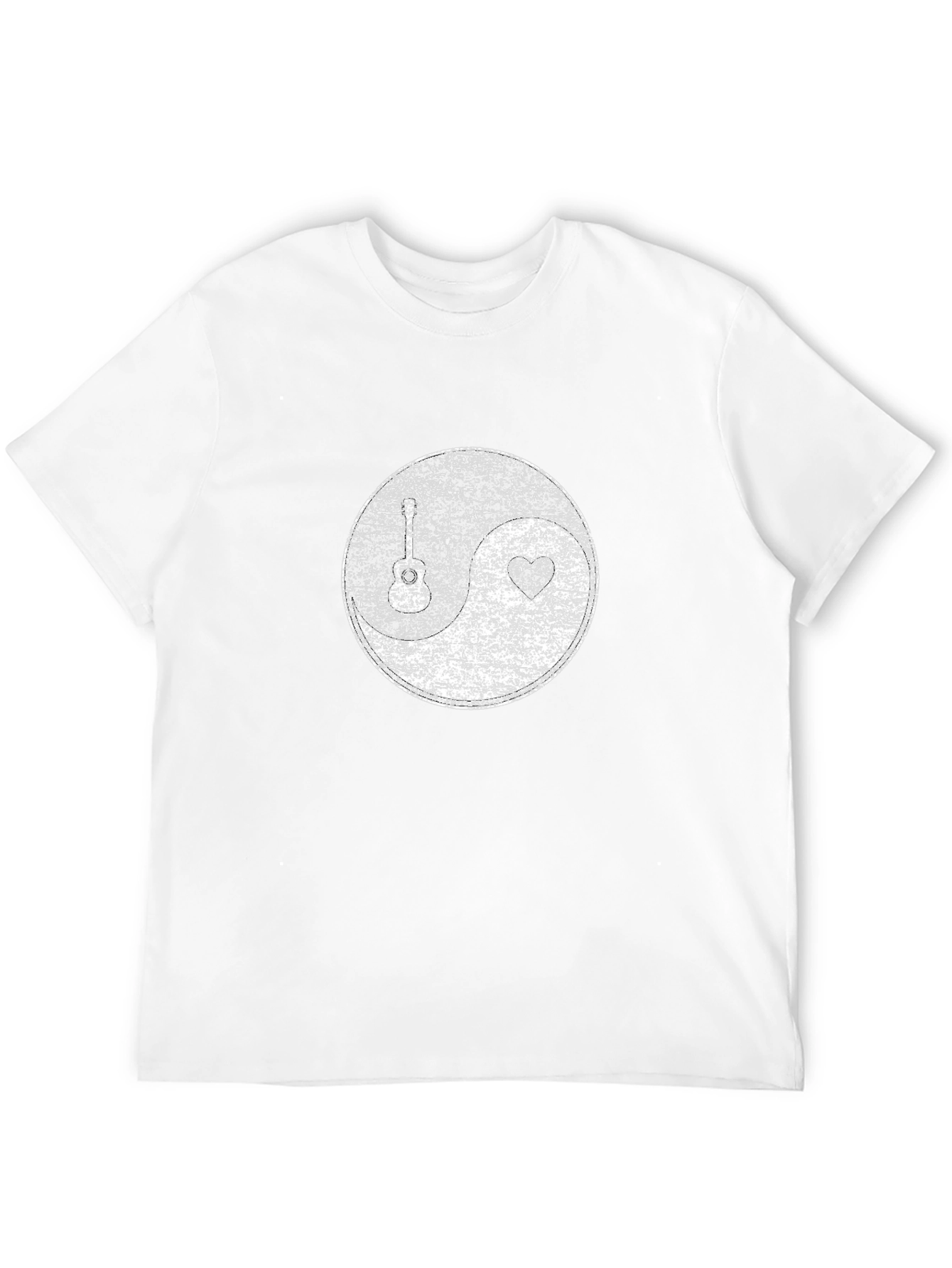 Distressed Graphic Print Black T-Shirt