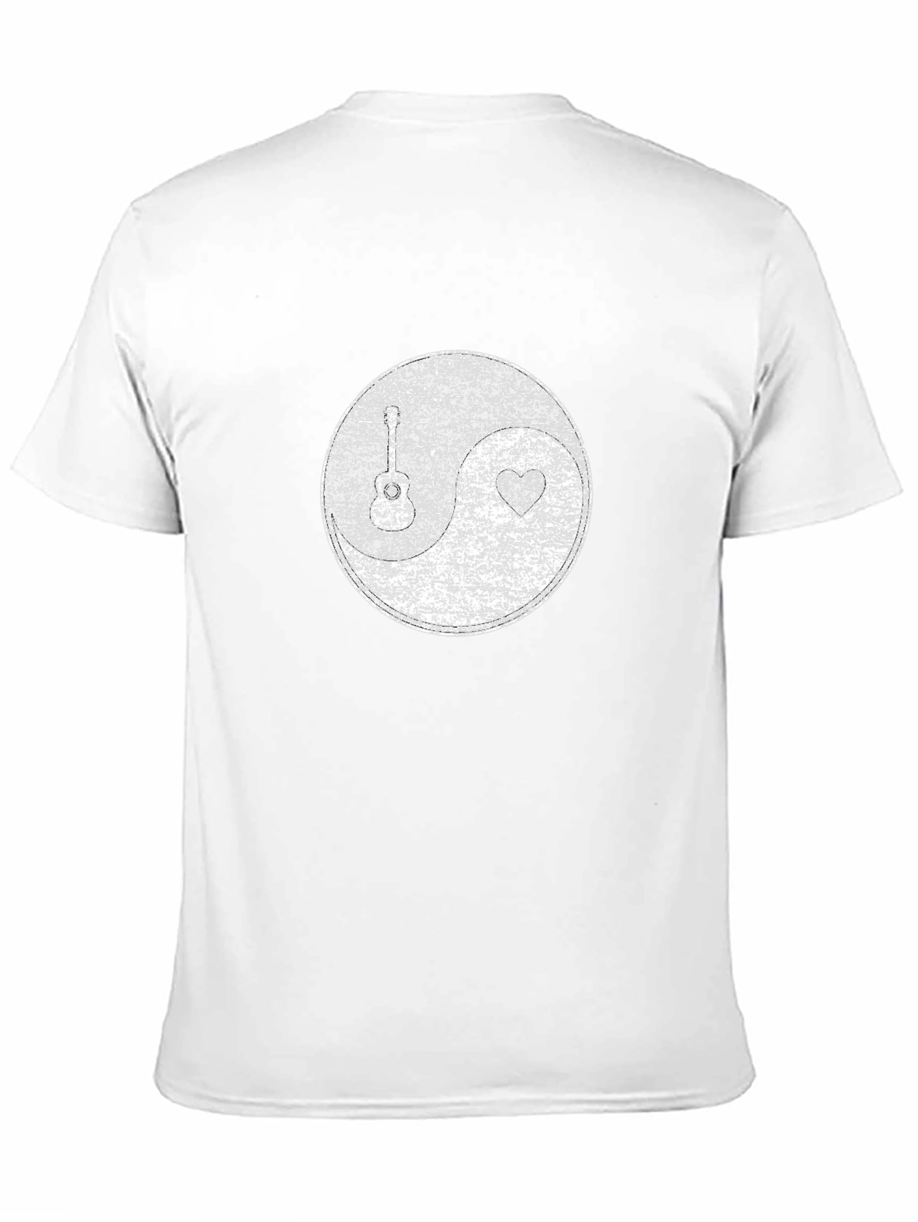 Distressed Graphic Print Black T-Shirt