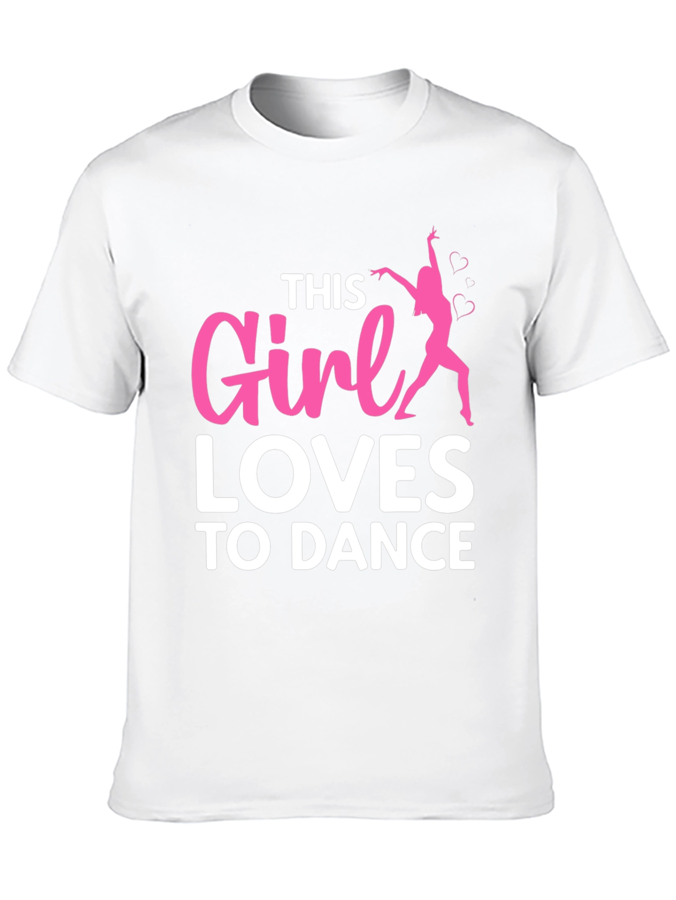 Girl Loves To Dance T-Shirt - Black Casual