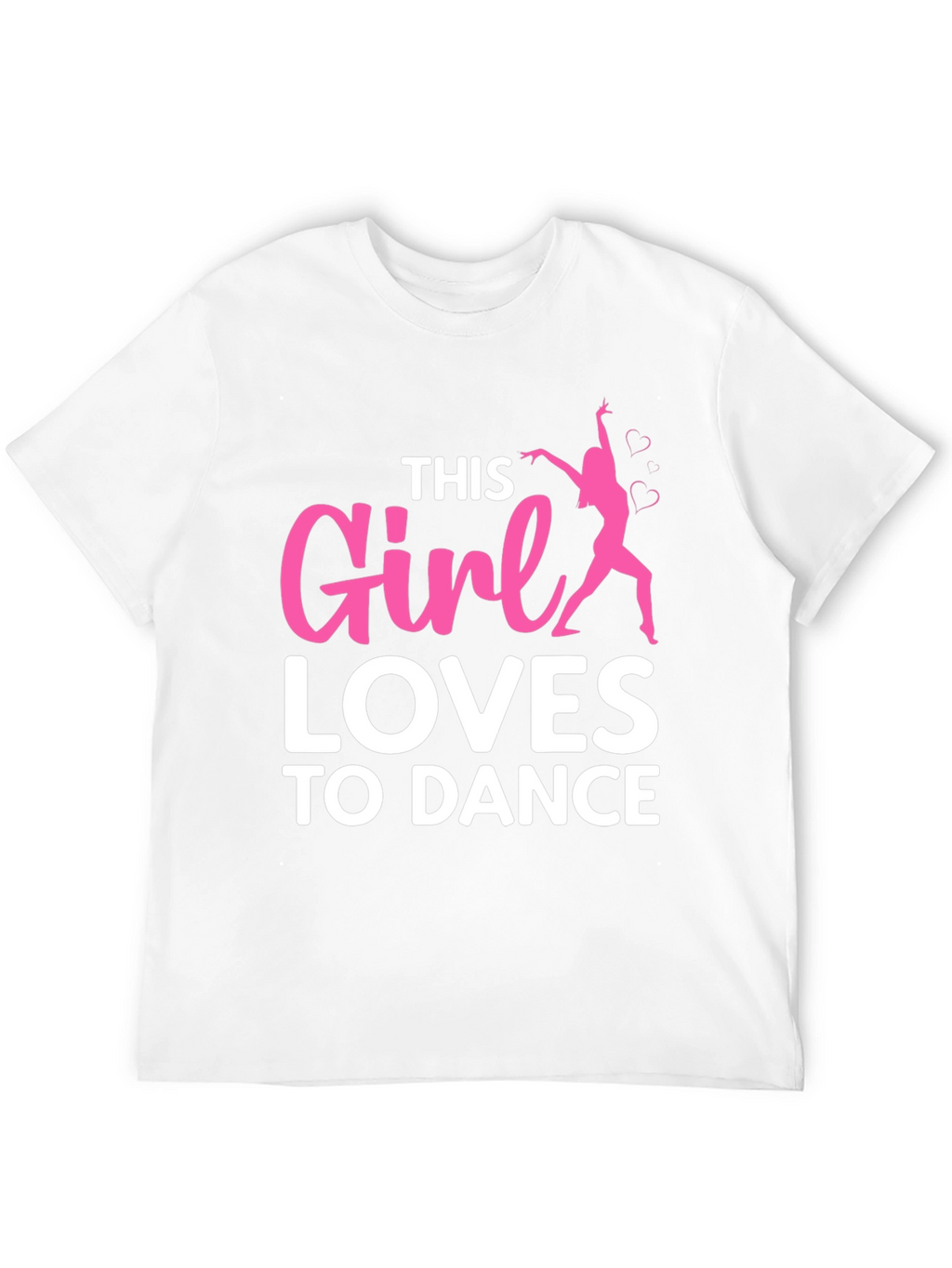 Girl Loves To Dance T-Shirt - Black Casual