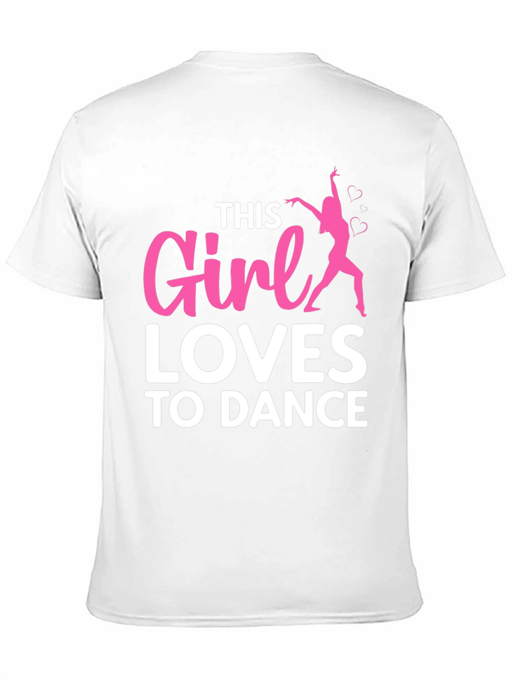 Girl Loves To Dance T-Shirt - Black Casual