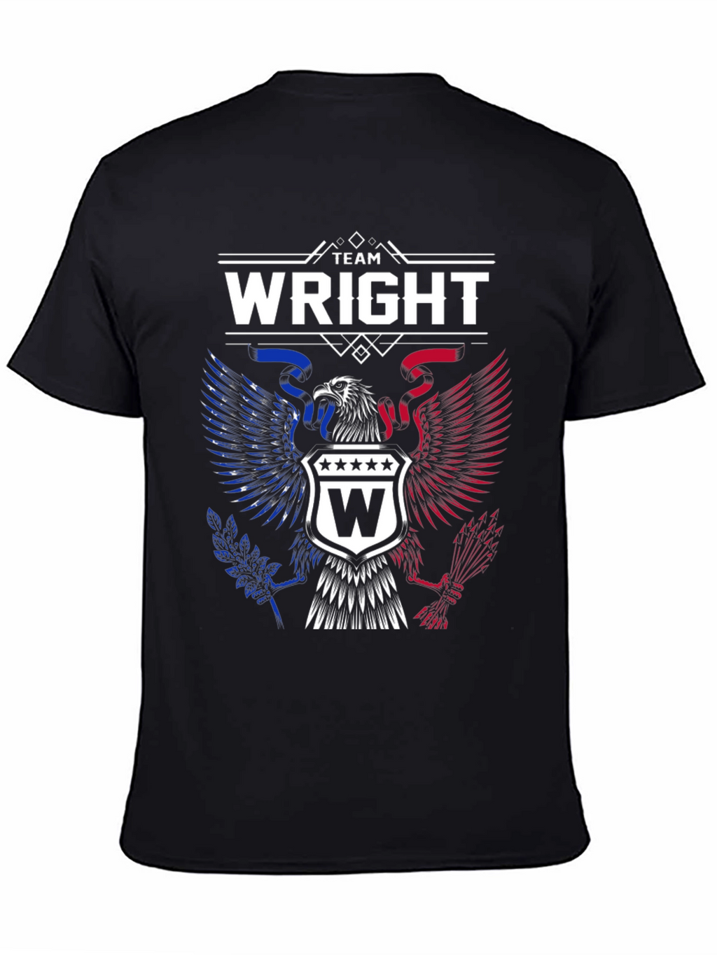Team Wright Eagle Patriotic Graphic T-Shirt