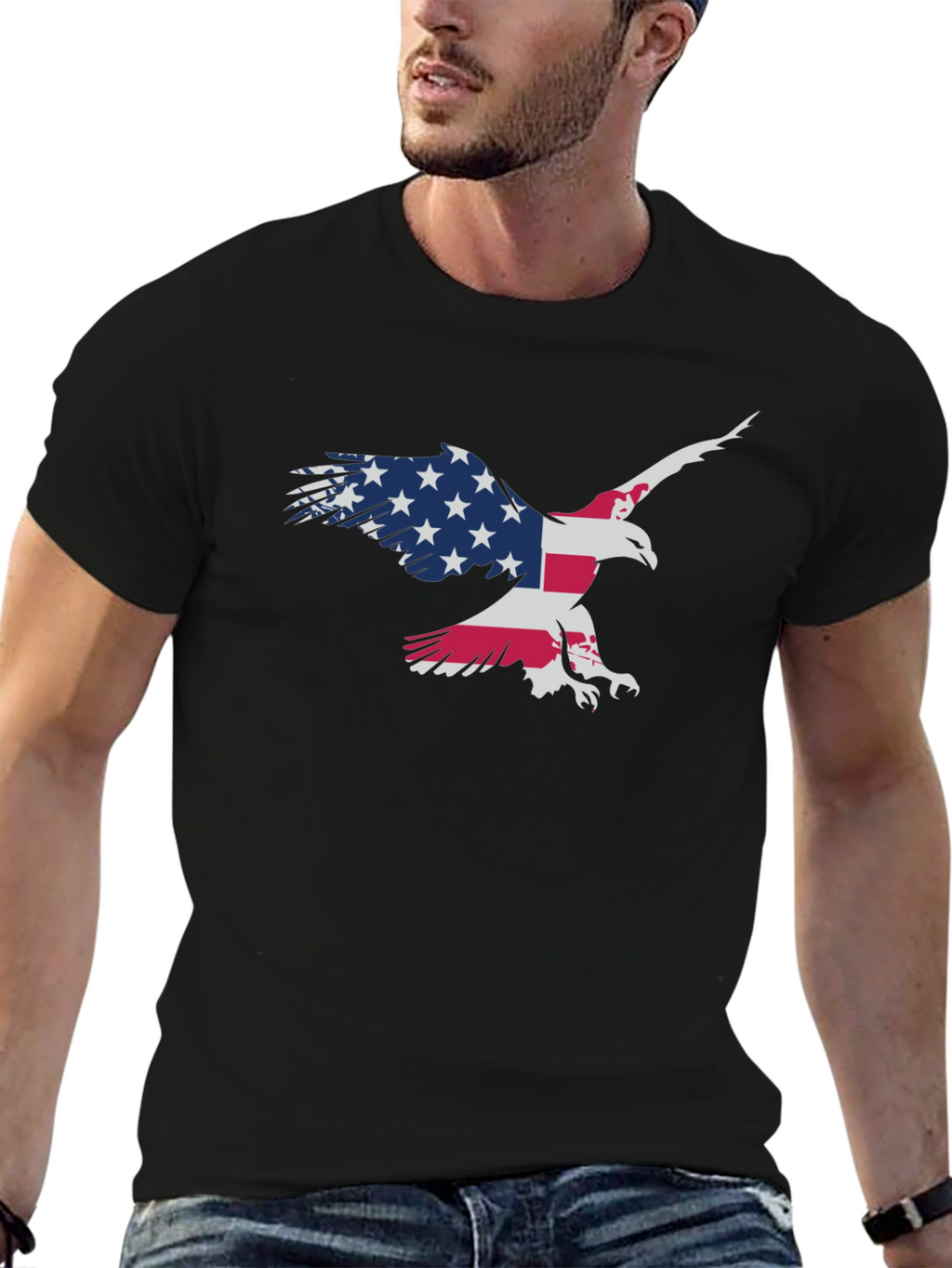 American Eagle Flag Graphic T-Shirt