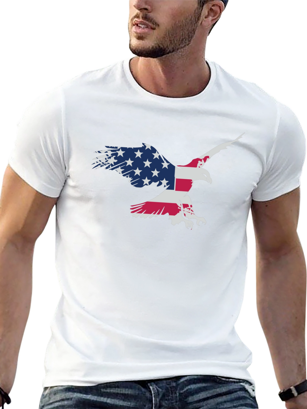 American Eagle Flag Graphic T-Shirt