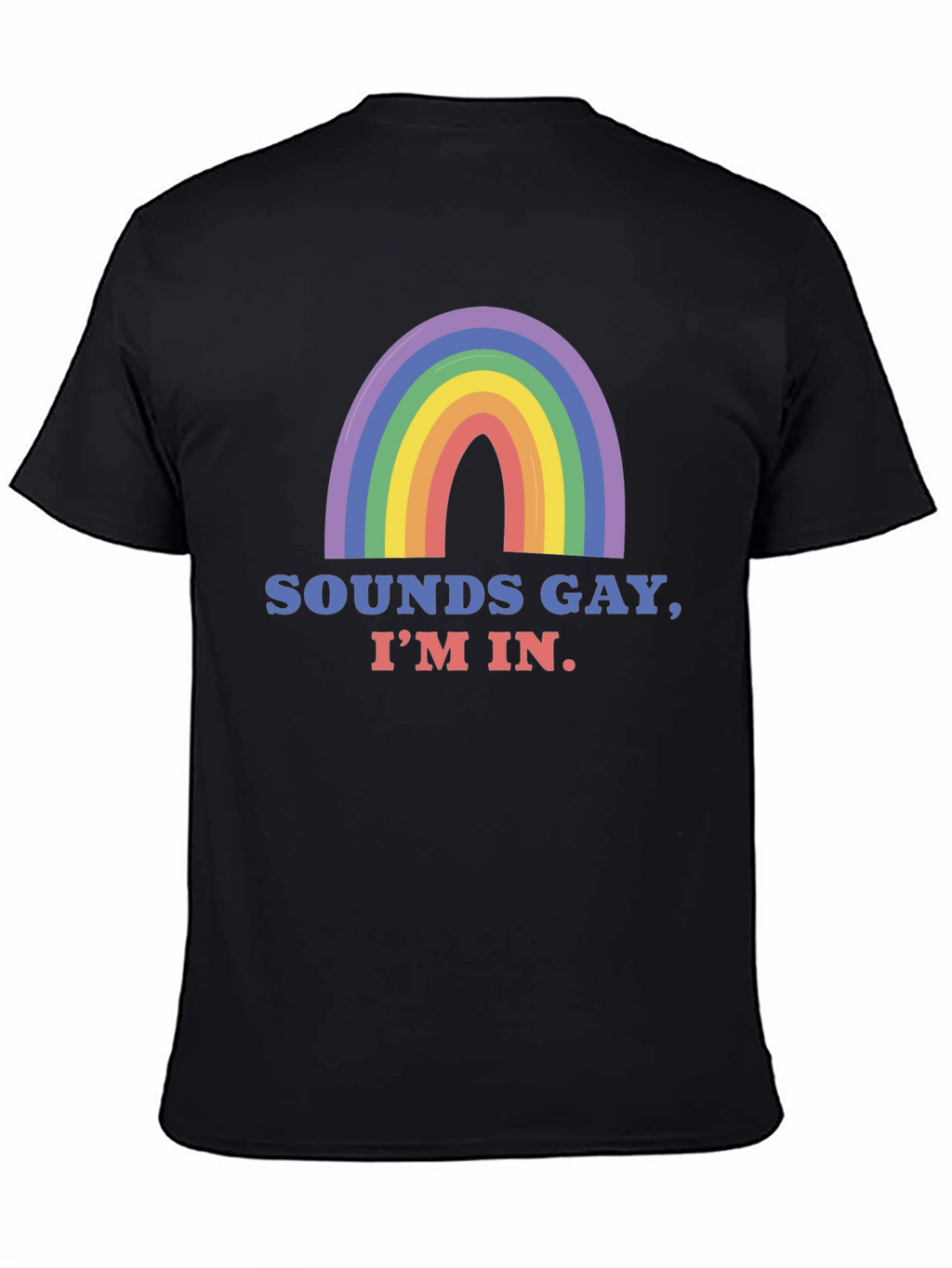 Sounds Gay Im In T-Shirt - Pride Rainbow