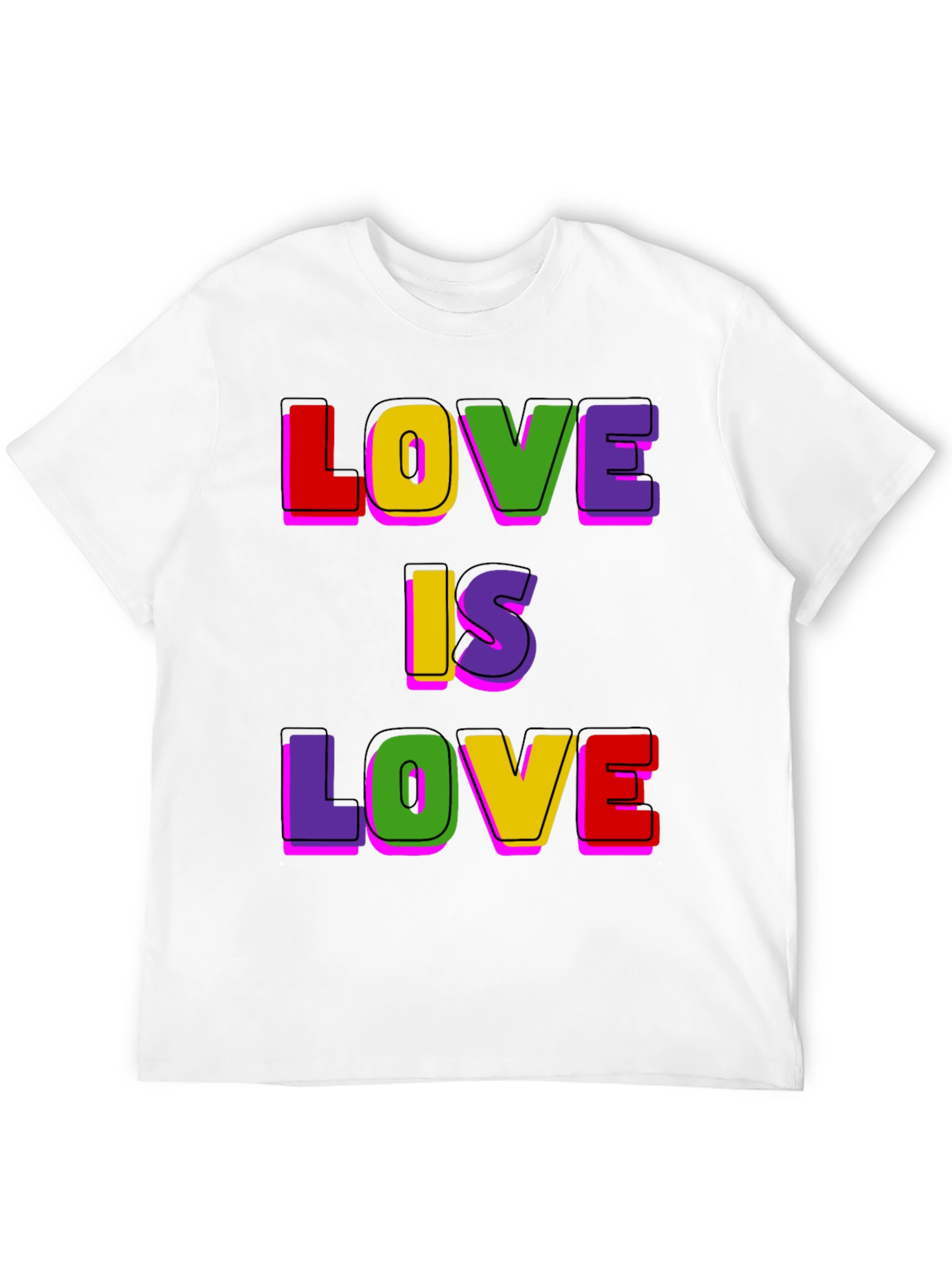 Love is Love Pride T-Shirt - Colorful LGBTQ+ Tee