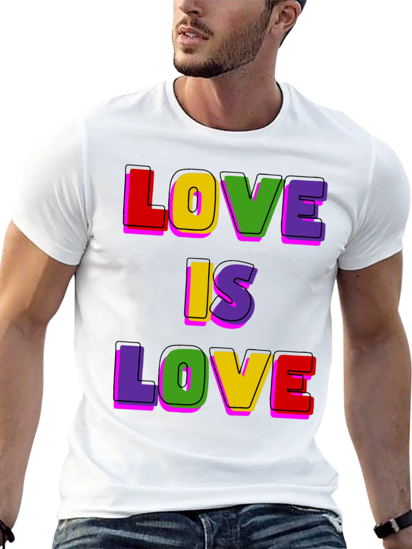 Love is Love Pride T-Shirt - Colorful LGBTQ+ Tee