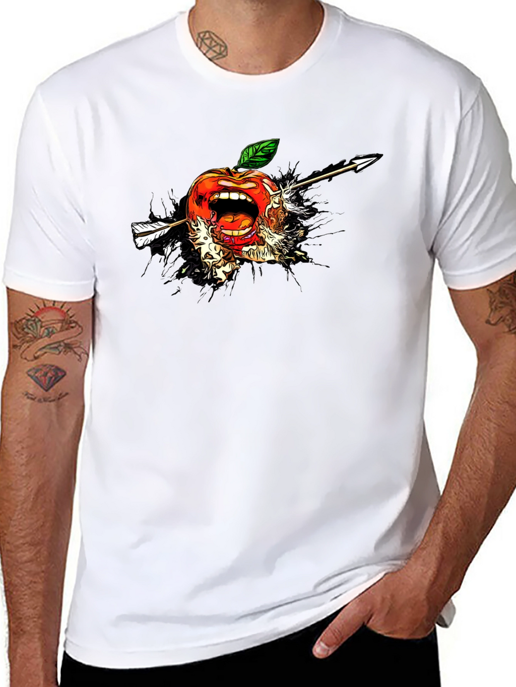Apple Arrow T-Shirt - Unique Graphic Tee