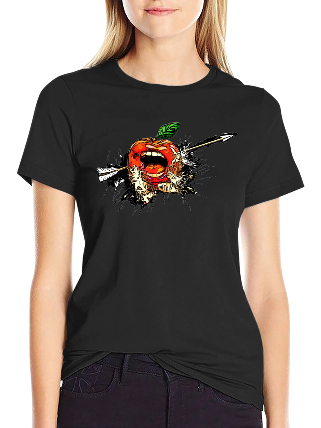 Apple Arrow T-Shirt - Unique Graphic Tee