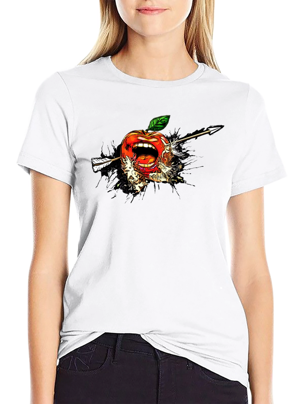 Apple Arrow T-Shirt - Unique Graphic Tee